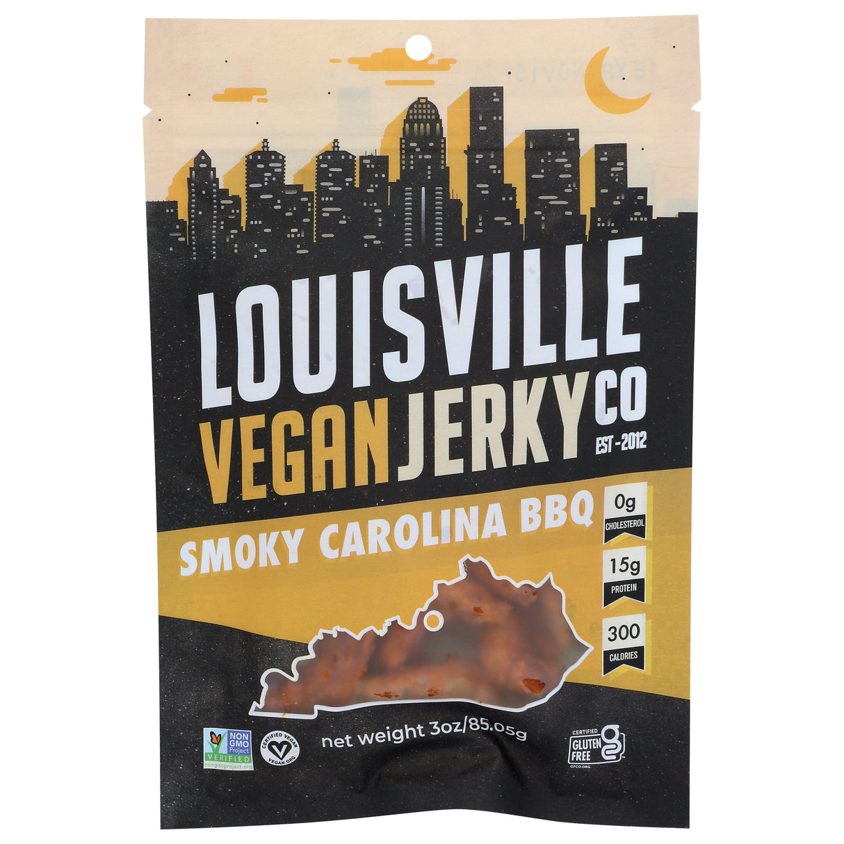 Jerky, Soy Protein, Carolina Barbecue,10 - 3 OUNCE