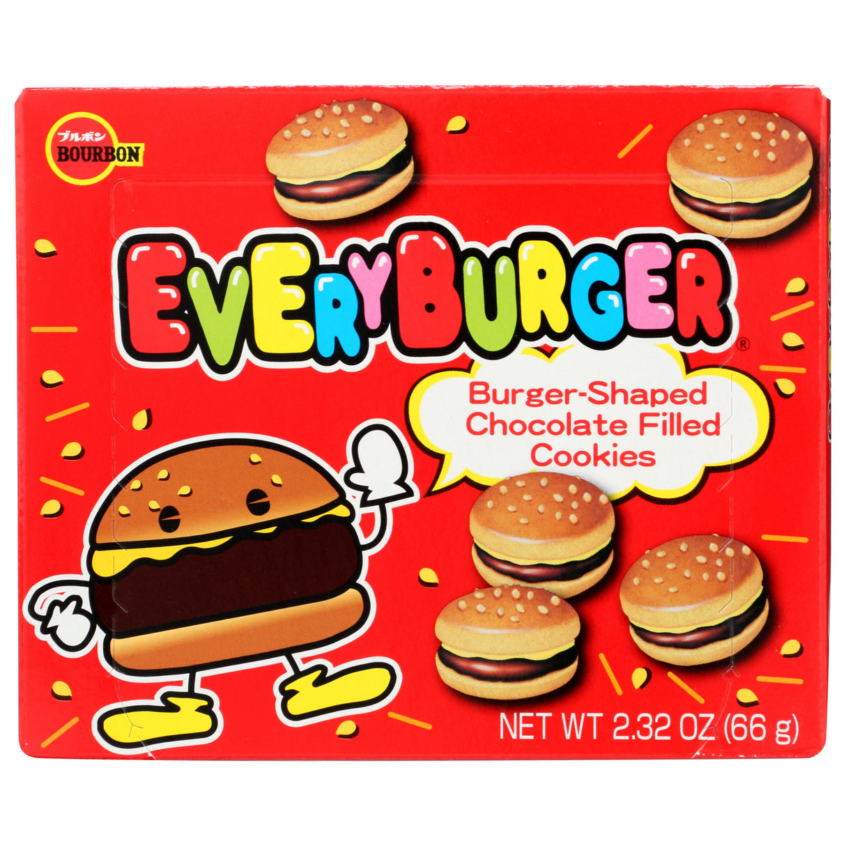 Cookies, Chocolate-Filled, Burger-Shaped, Shelf-Stable,10 - 2.32 OUNCE