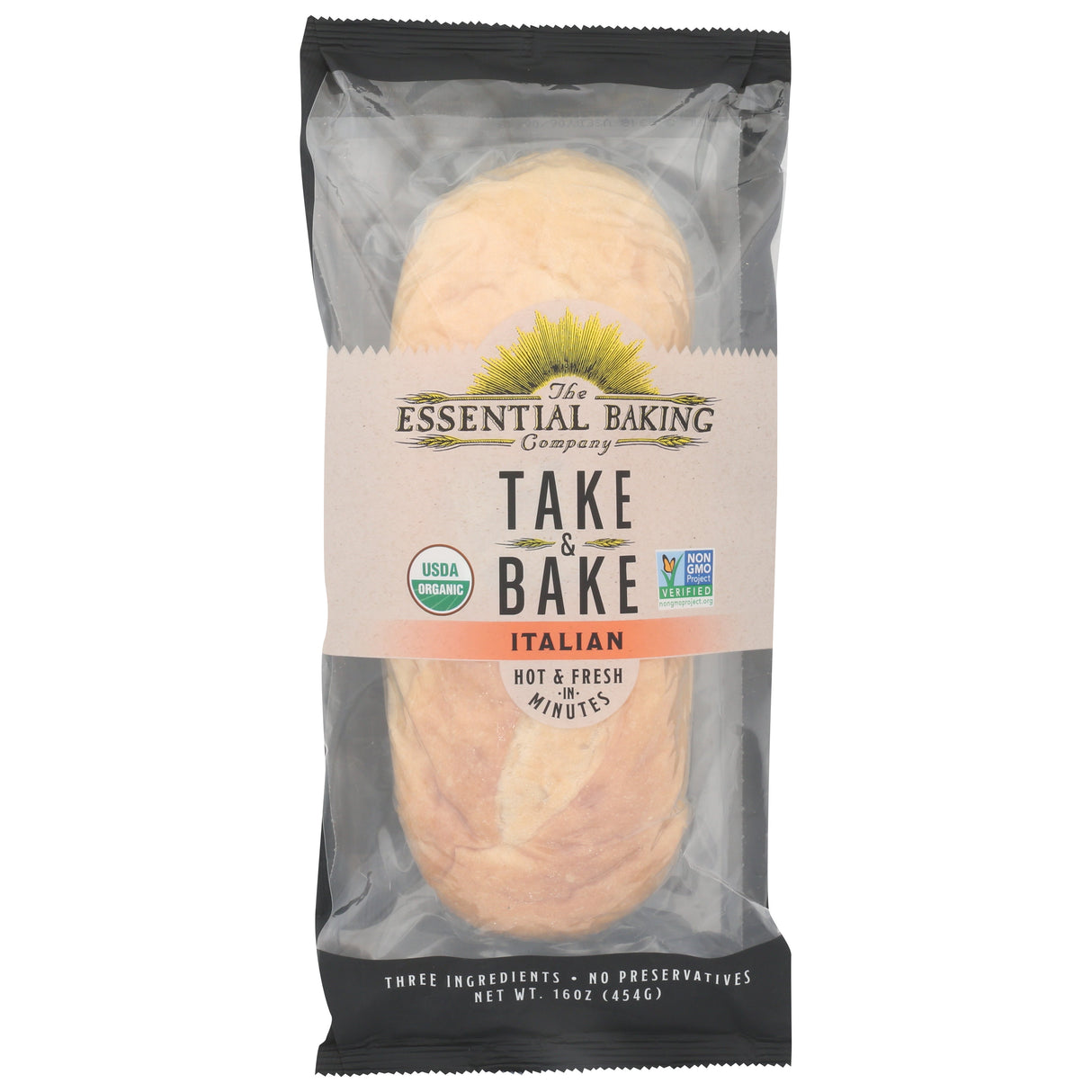 Bread, Loaf, Italian, Parbaked, Shelf-Stable, Individually Wrapped,16 - 16 OUNCE
