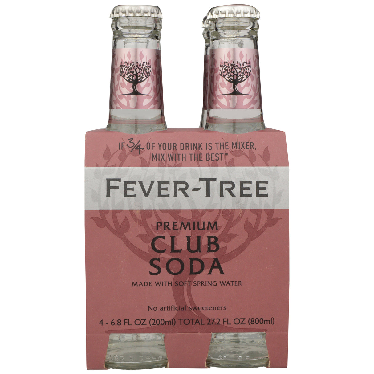 Soft Drink, Club Soda, Glass, Single-Serve, 6.8 Fluid Ounce,6 - 27.2 FLUID