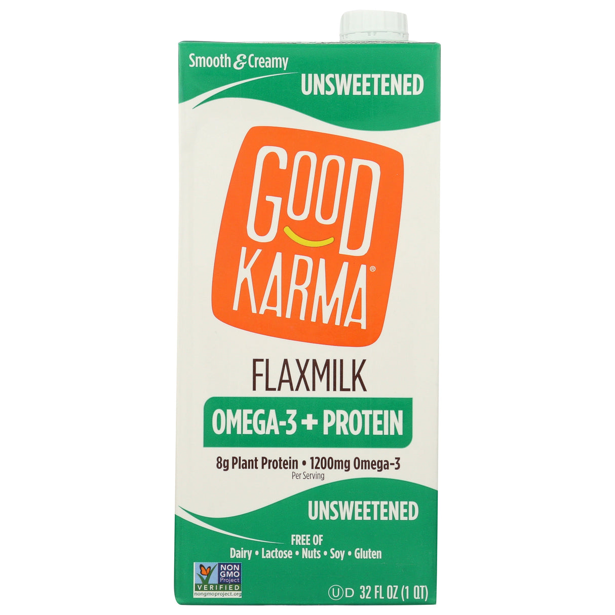 Milk, Protein Flax, Unsweetened, Single-Serve, Shelf-Stable,6 - 32 FLUID