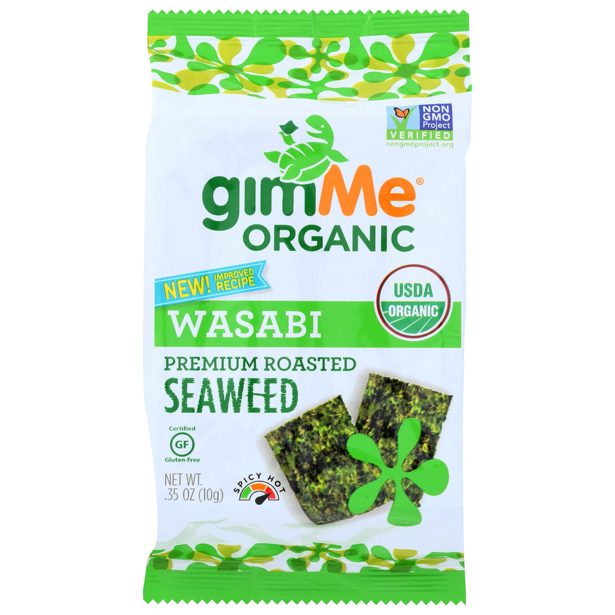 Snacks, Roasted Seaweed, Wasabi,12 - 0.35 OUNCE
