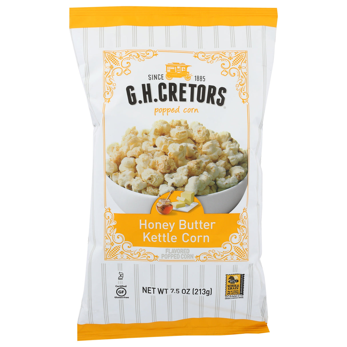 Popcorn, Kettle, Ready-to-Eat, Honey Butter,12 - 7.5 OUNCE