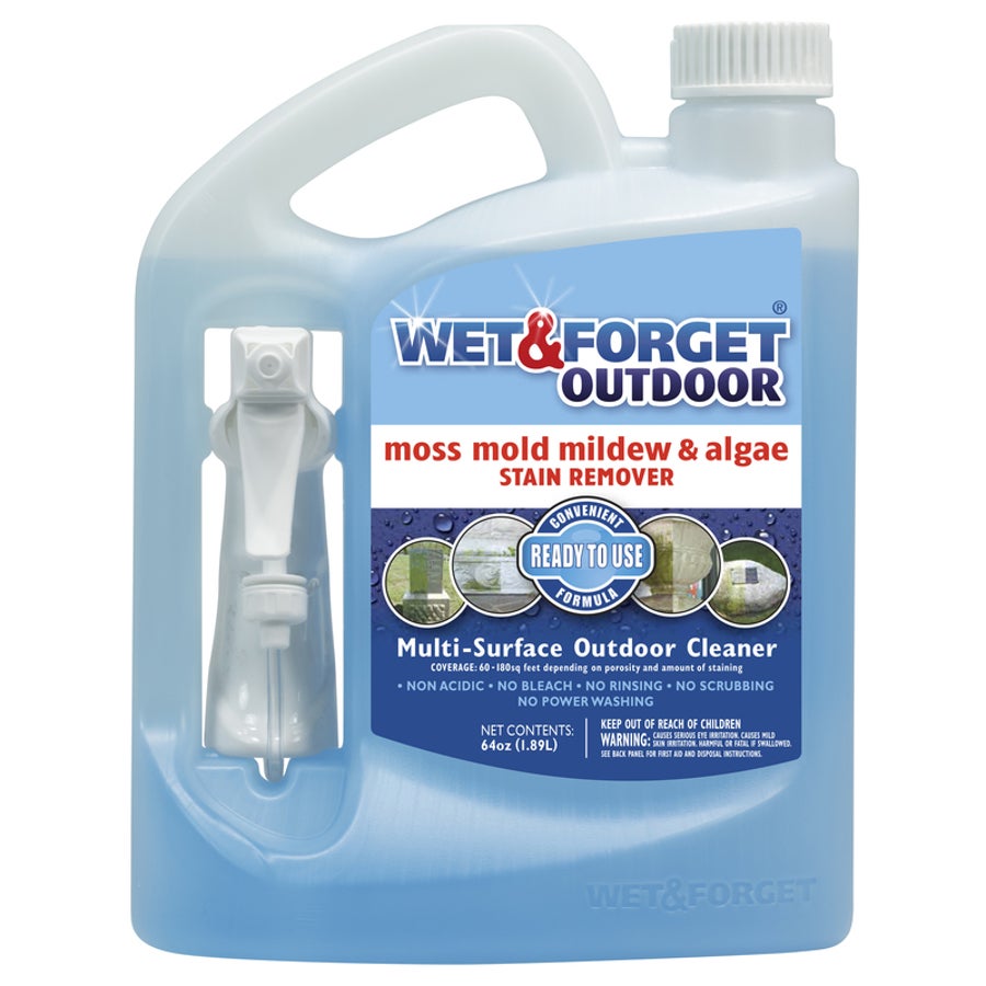 Stain Remover, Mold & Mildew, Outdoor, Ready-to-Use, with Trigger Mist Sprayer,1 - 64 FLUID