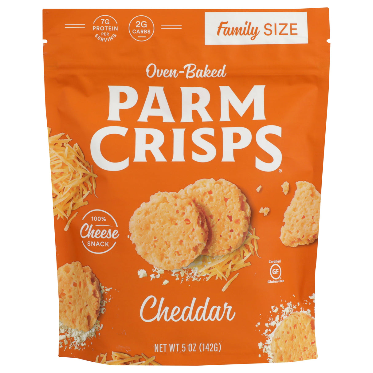 Snack, Parmesan Crisp, Cheddar,12 - 5 OUNCE