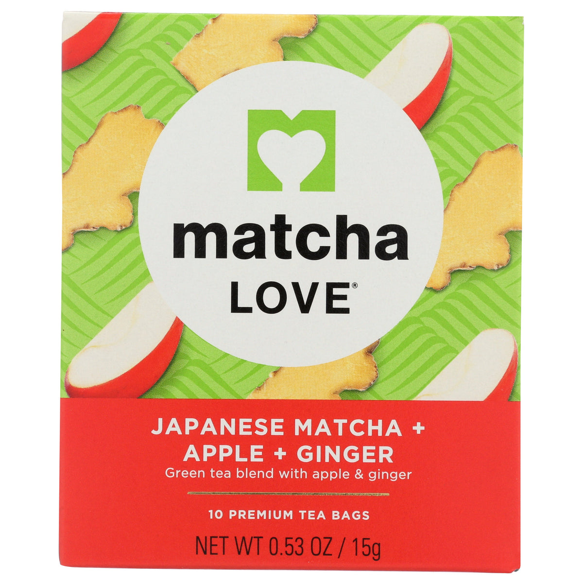 Tea, Green, Matcha/Apple/Ginger, Individually-Wrapped with String – Orderve
