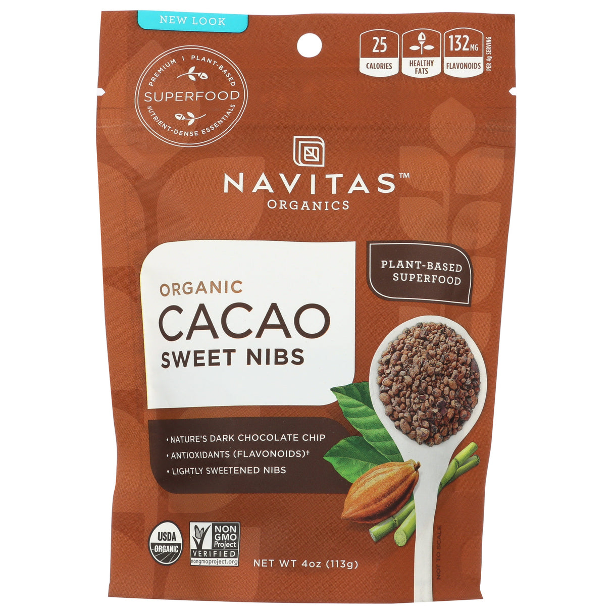 Cacao Nibs, Sweetened,12 - 4 OUNCE