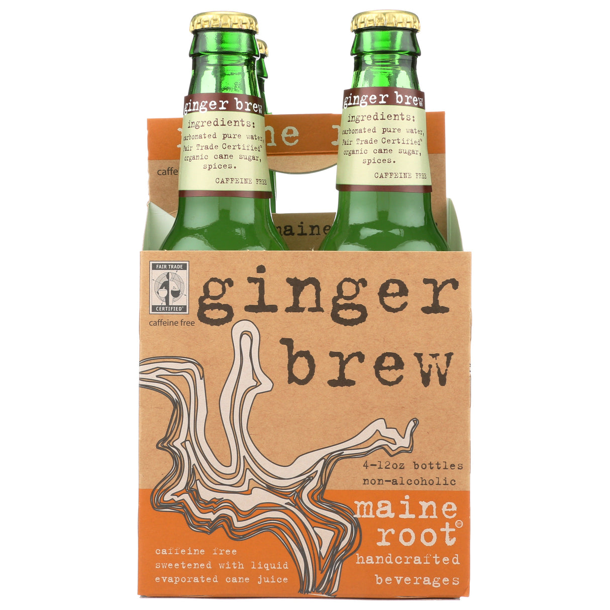 Soft Drink, Ginger Brew, Glass, Single-Serve, Shelf-Stable, 12 Fluid Ounce,6 - 4 COUNT