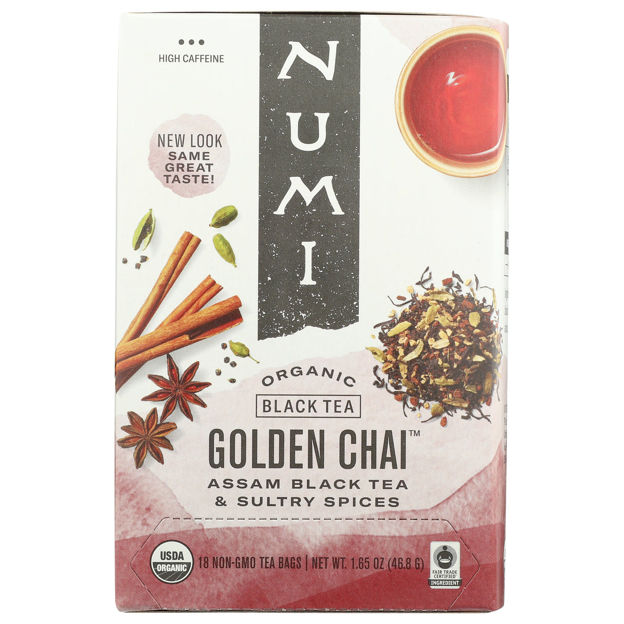 Tea, Black, Golden Chai, Individually-Wrapped with String,6 - 18 COUNT