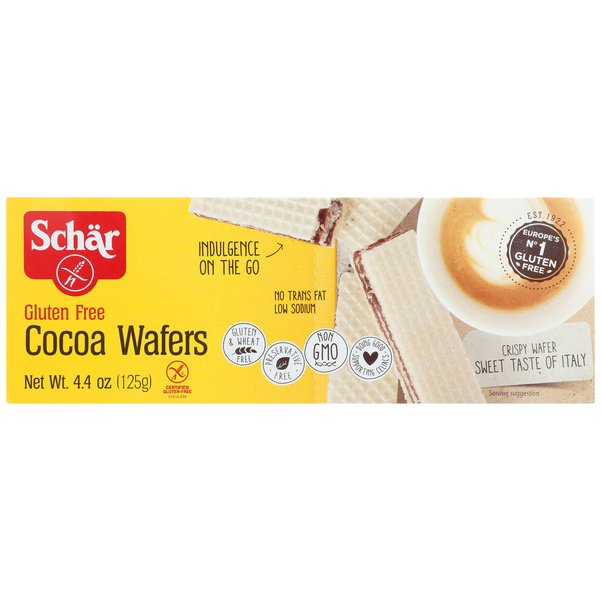 Cookies, Wafer, Cocoa, Shelf-Stable,12 - 4.4 OUNCE