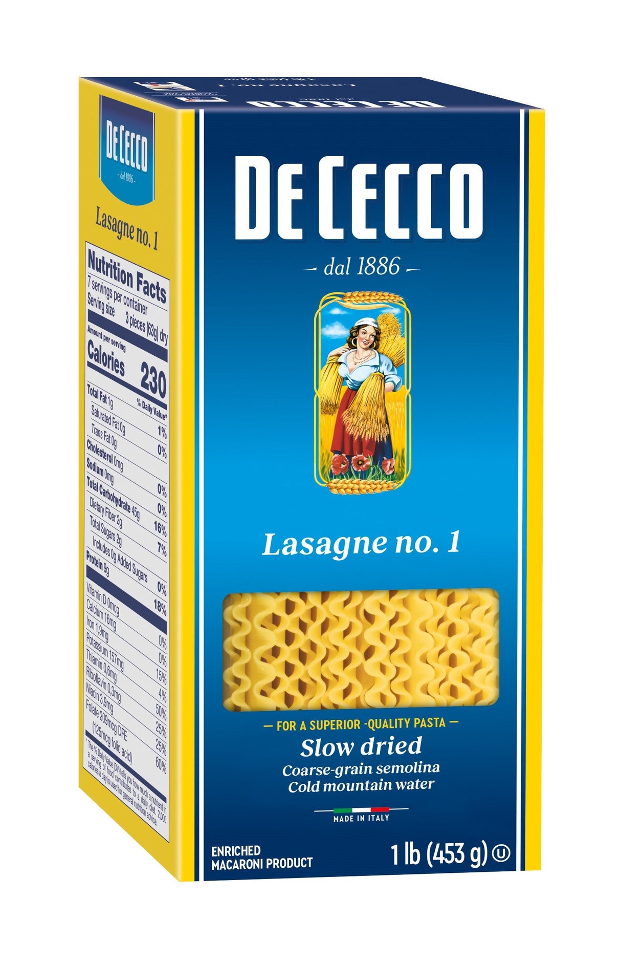 Pasta, Lasagne,12 - 1 POUND