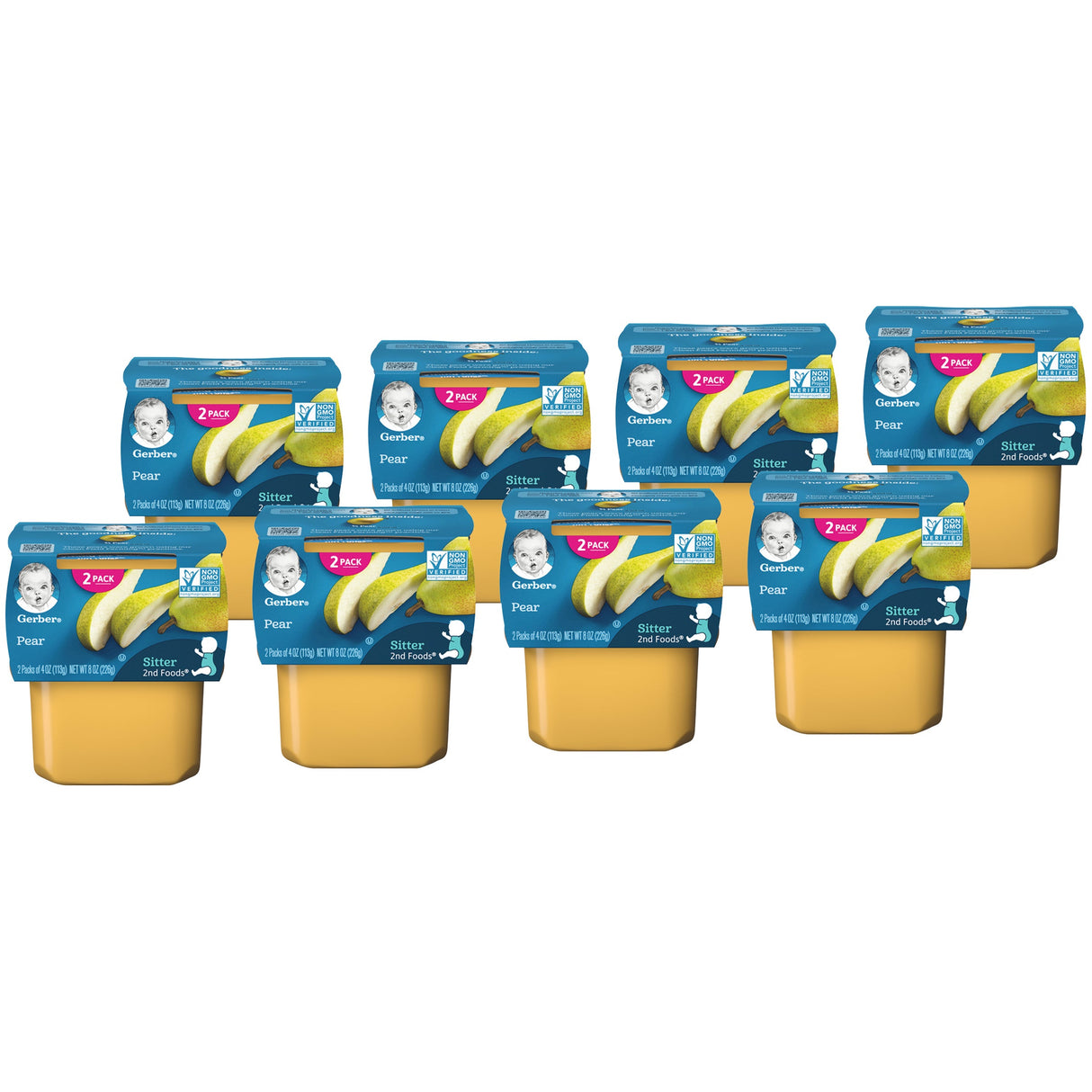 Baby Food, Pear, 4 Ounce,8 - 2 COUNT