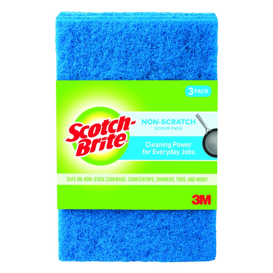 Pads, Scouring, Medium Duty, Blue,1 - 3 COUNT