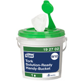 Towels, Cleaning, 1-Ply, White, 12 x 12.5 Inch, Solution-Ready Bucket,6 - 110 COUNT