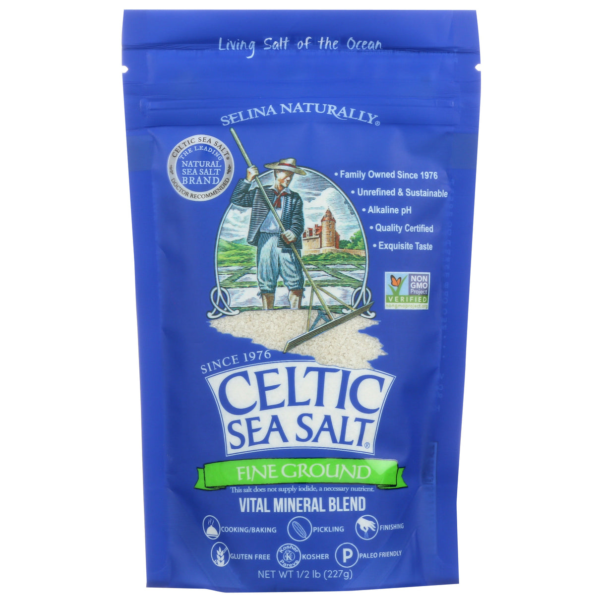 Salt, Sea, Finely Ground, Bulk,6 - 8 OUNCE