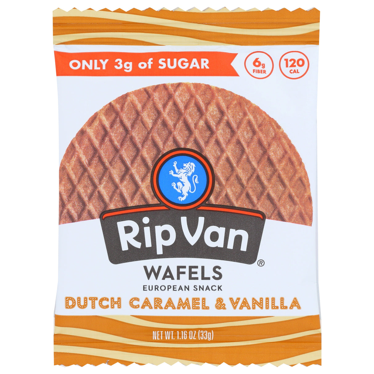 Cookies, Wafel, Dutch Caramel & Vanilla, Shelf-Stable, Single-Serve,12 - 1.16 OUNCE