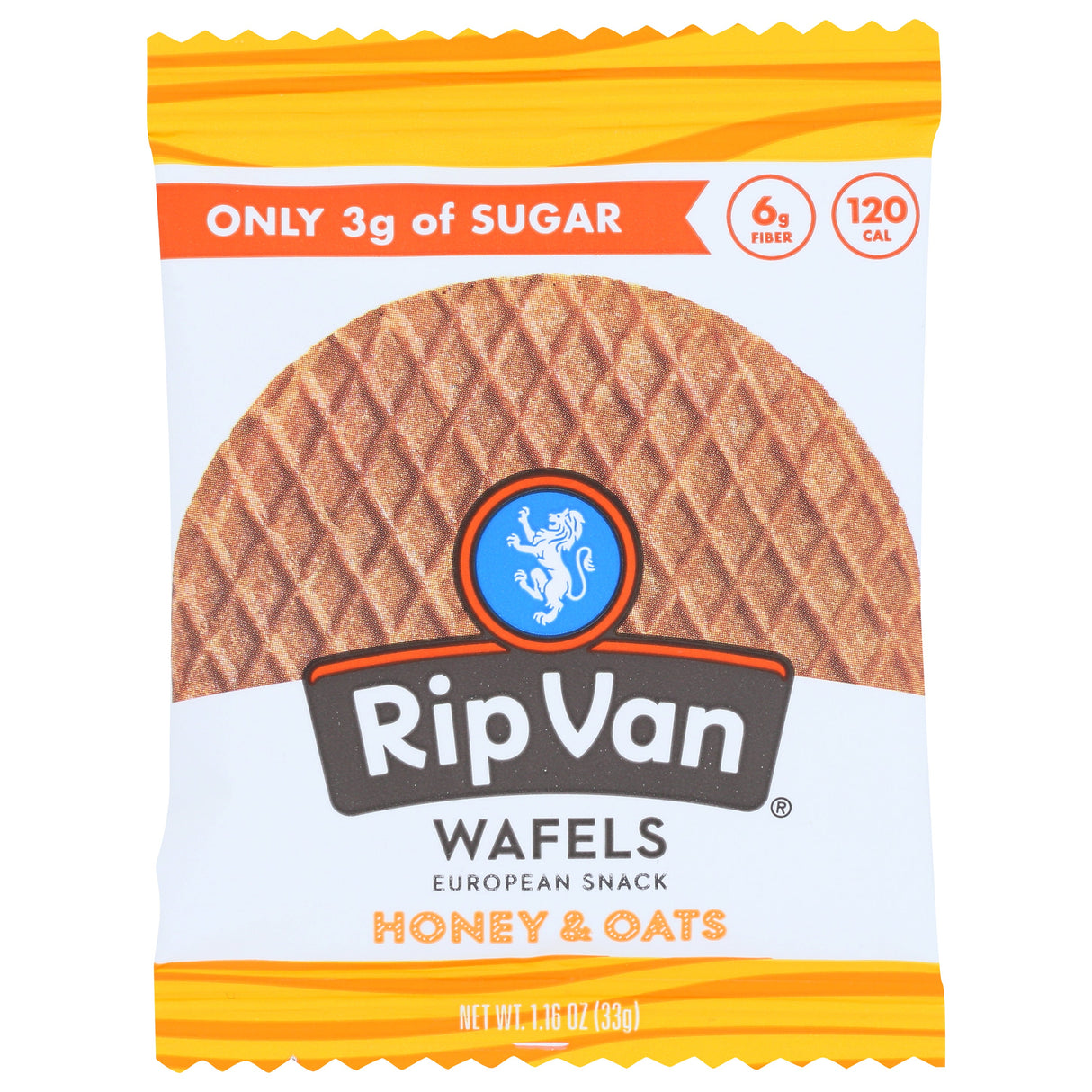 Cookies, Wafel, Honey & Oats, Shelf-Stable, Single-Serve,12 - 1.16 OUNCE