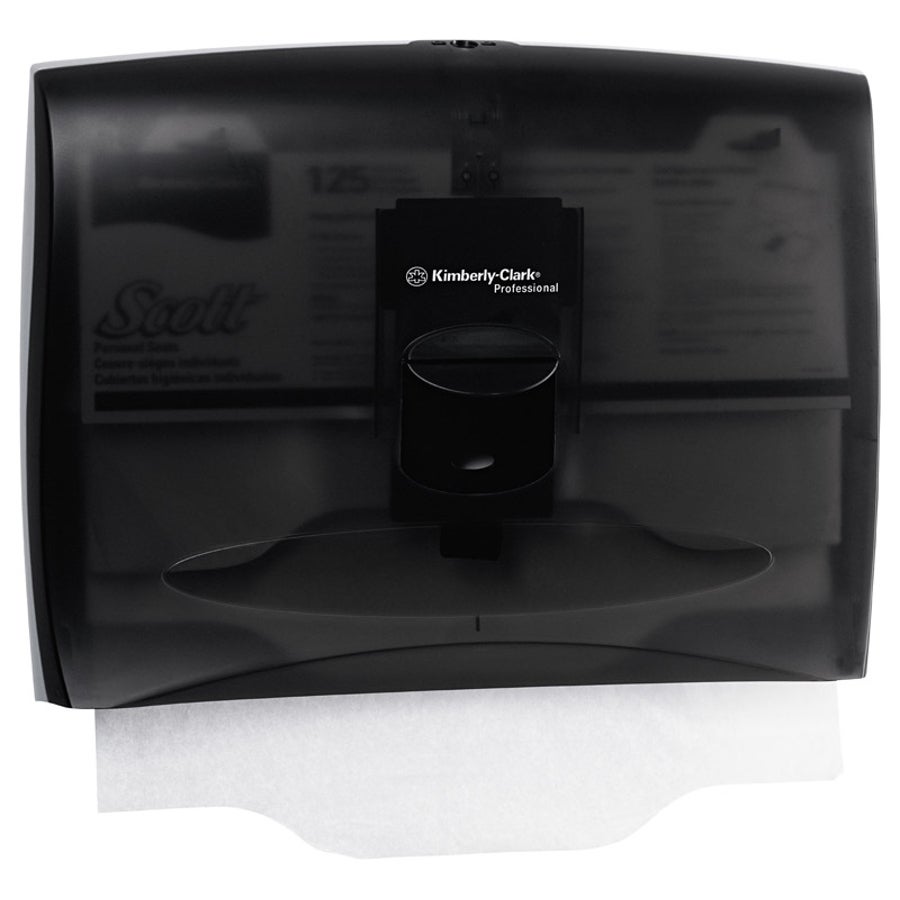 Dispenser, Toilet Seat Cover, Black, Plastic,1 - 1 EACH