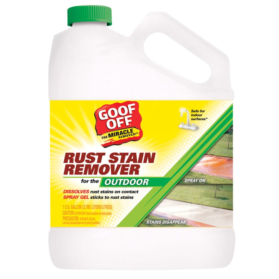 Stain Remover, Rust, Gel Spray, No Scent, Outdoor,1 - 1 GALLON