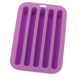 Mold, Ice, 5-Compartment, Stick, Silicone, Purple,6 - 1 COUNT