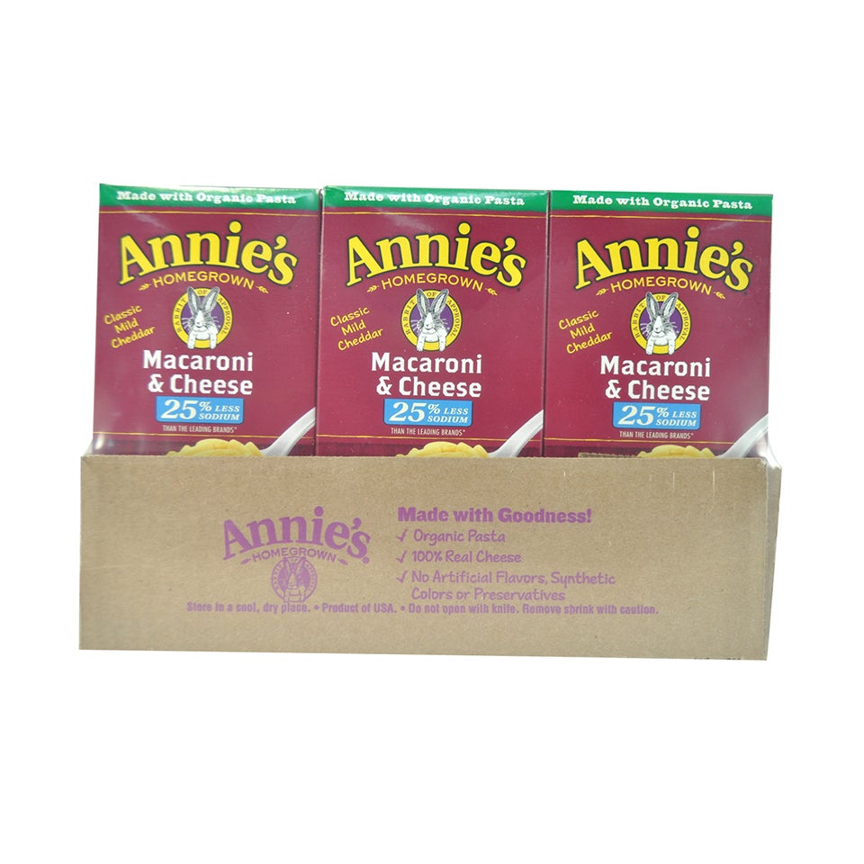 Entree, Macaroni & Cheese, Mild Cheddar, Dry, Reduced Sodium,12 - 6 OUNCE