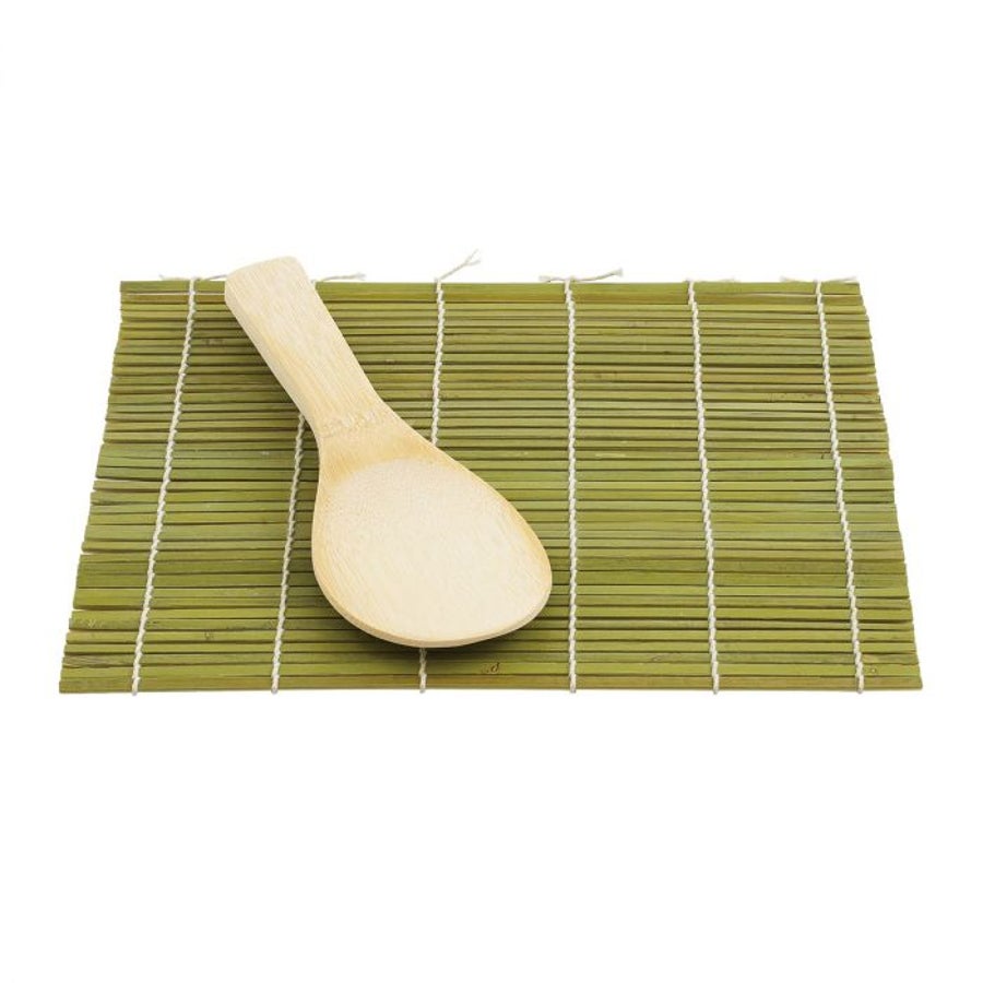 Mat, Sushi, Bamboo, with Rice Paddle,1 - 6 COUNT
