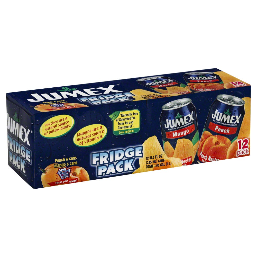 Nectar, Assorted, Mango/Peach, Shelf-Stable, Single-Serve, Can, 11.3 Fluid Ounce,1 - 12 COUNT