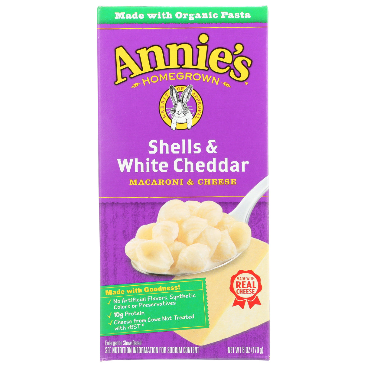 Entree, Macaroni & Cheese, White Cheddar, Dry, Shelf-Stable,12 - 6 OUNCE