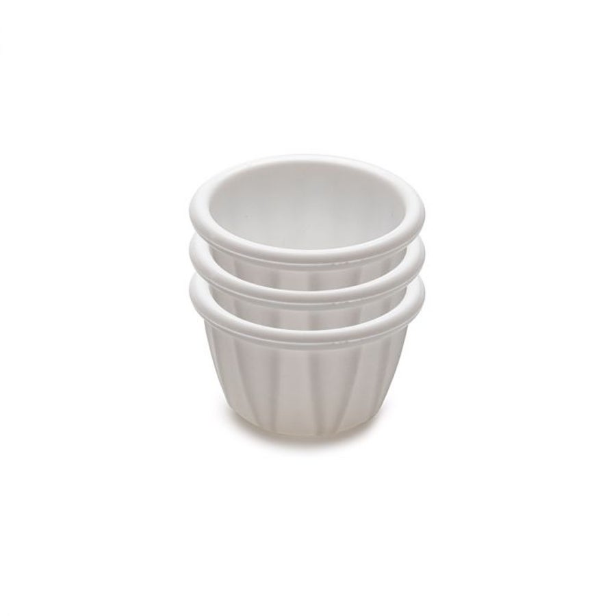 Cups, Sauce, 1 Ounce, White, Silicone,12 - 3 COUNT
