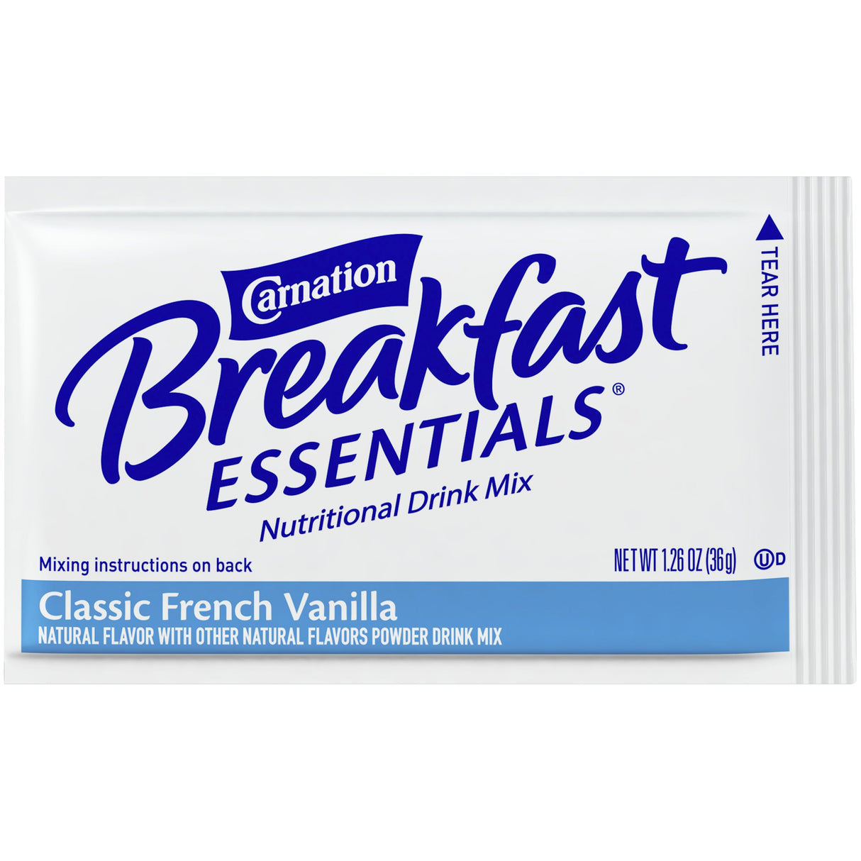 Drink Mix, Breakfast, Breakfast Essentials, French Vanilla, Ready to Use, 1.26 Ounce,6 - 10 COUNT