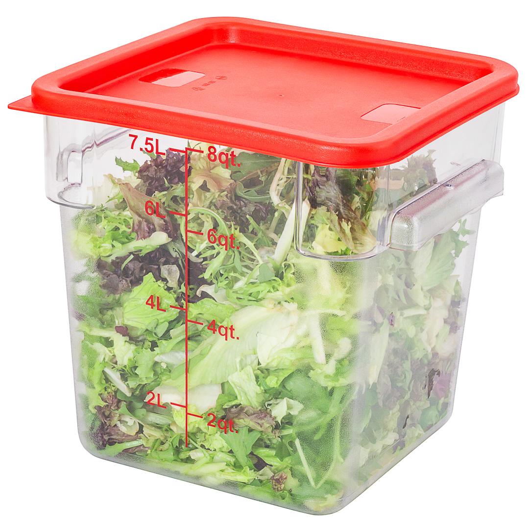 Lid, Storage, Red, for 6 & 8 Quart Containers,1 - 1 EACH
