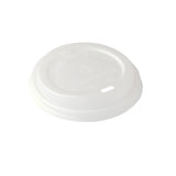 Lids, Dome, Sip-Thru, Plastic, White, Compostable PLA, for 8/12/16/20 Ounce Cups,1 - 10 COUNT