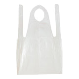 Aprons, White, 42 x 27.5 Inch, Plastic,1 - 100 COUNT