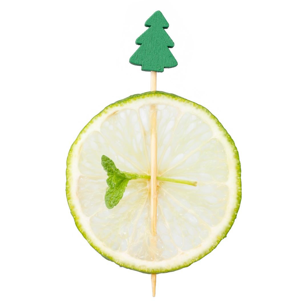 Skewers, Christmas Tree, 3.5 Inch, Bamboo,1 - 100 COUNT