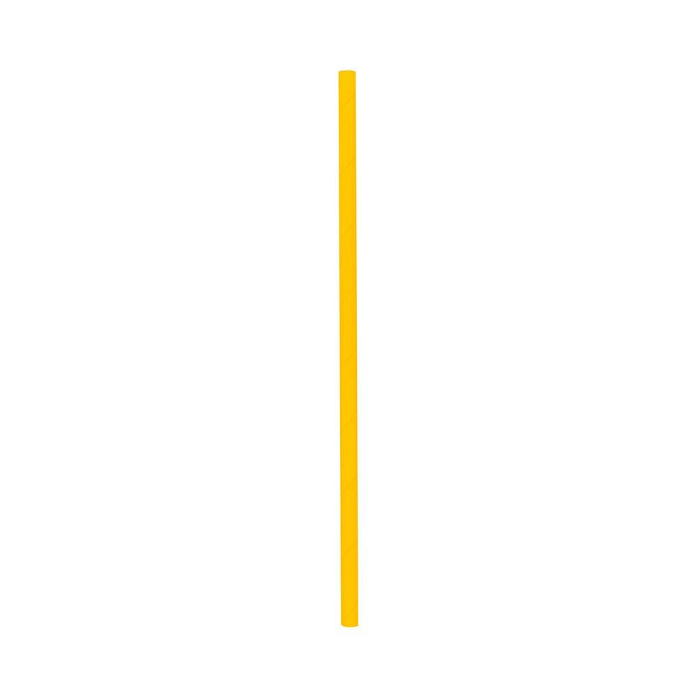 Straws, 7.75 Inch, Paper, Orange, Biodegradable,1 - 25 COUNT