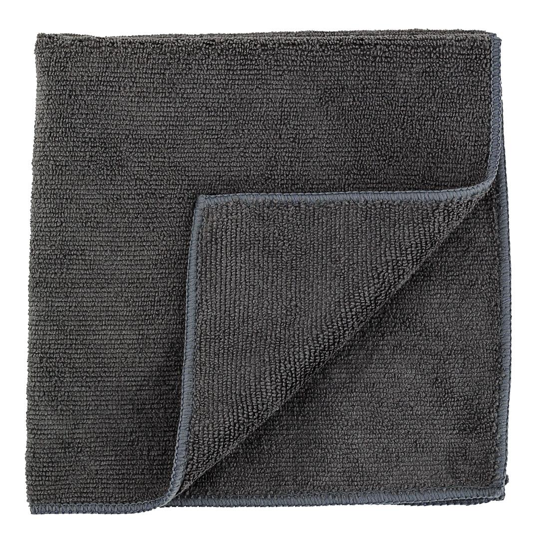Wipers, Microfiber, Gray, 16 x 16 Inch,1 - 10 COUNT