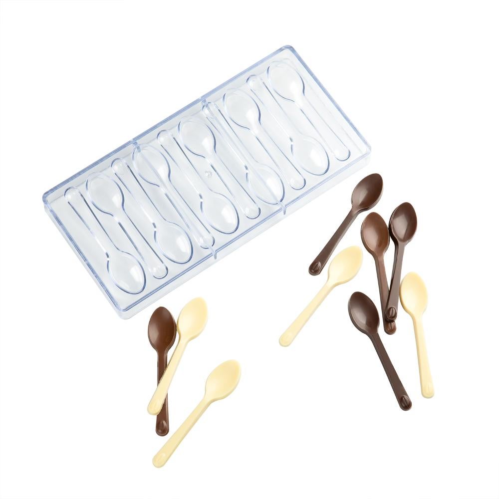 Mold, Candy, 10-Compartment, Spoon, Pastry Tek Polycarbonate,1 - 1 EACH
