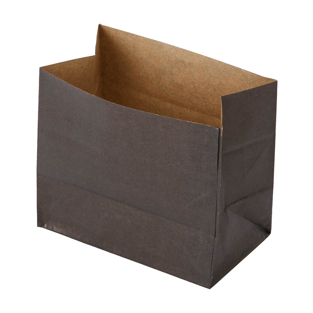 Bags, Snack, 4.25 x 2.5 x 3.75 Inch, Paper, Black,1 - 100 COUNT