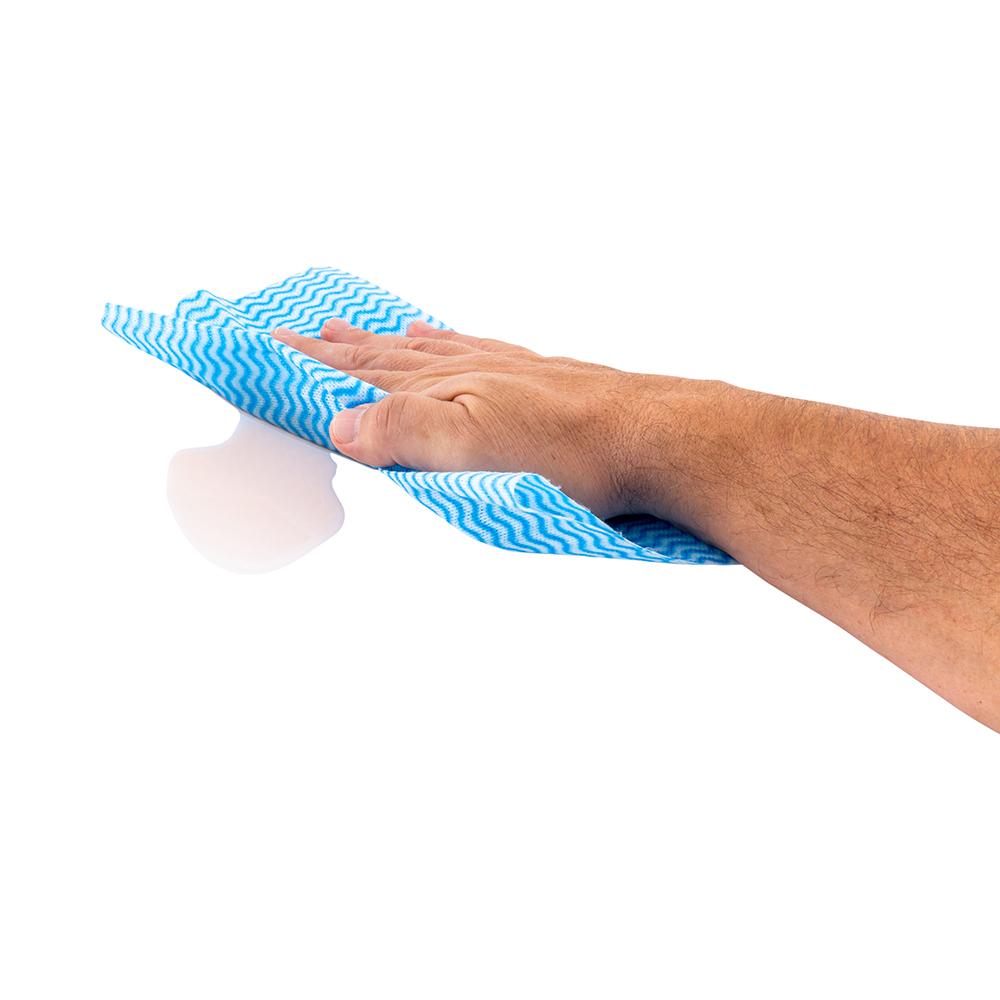 Wipers, All-Purpose, Blue & White, 11 x 11 Inch,1 - 50 COUNT