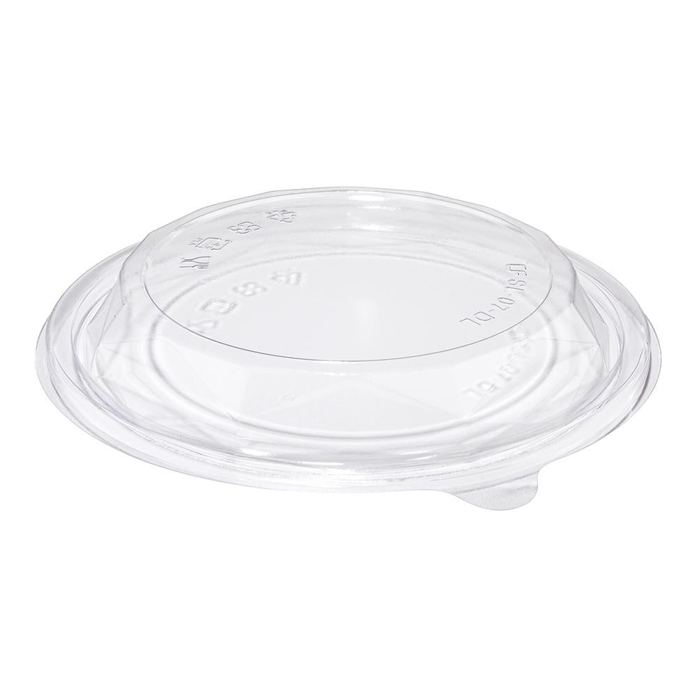Lids, Low Dome, Plastic, Clear, Fits 24 & 32 Ounce To-Go Bowls, Compostable,1 - 125 COUNT