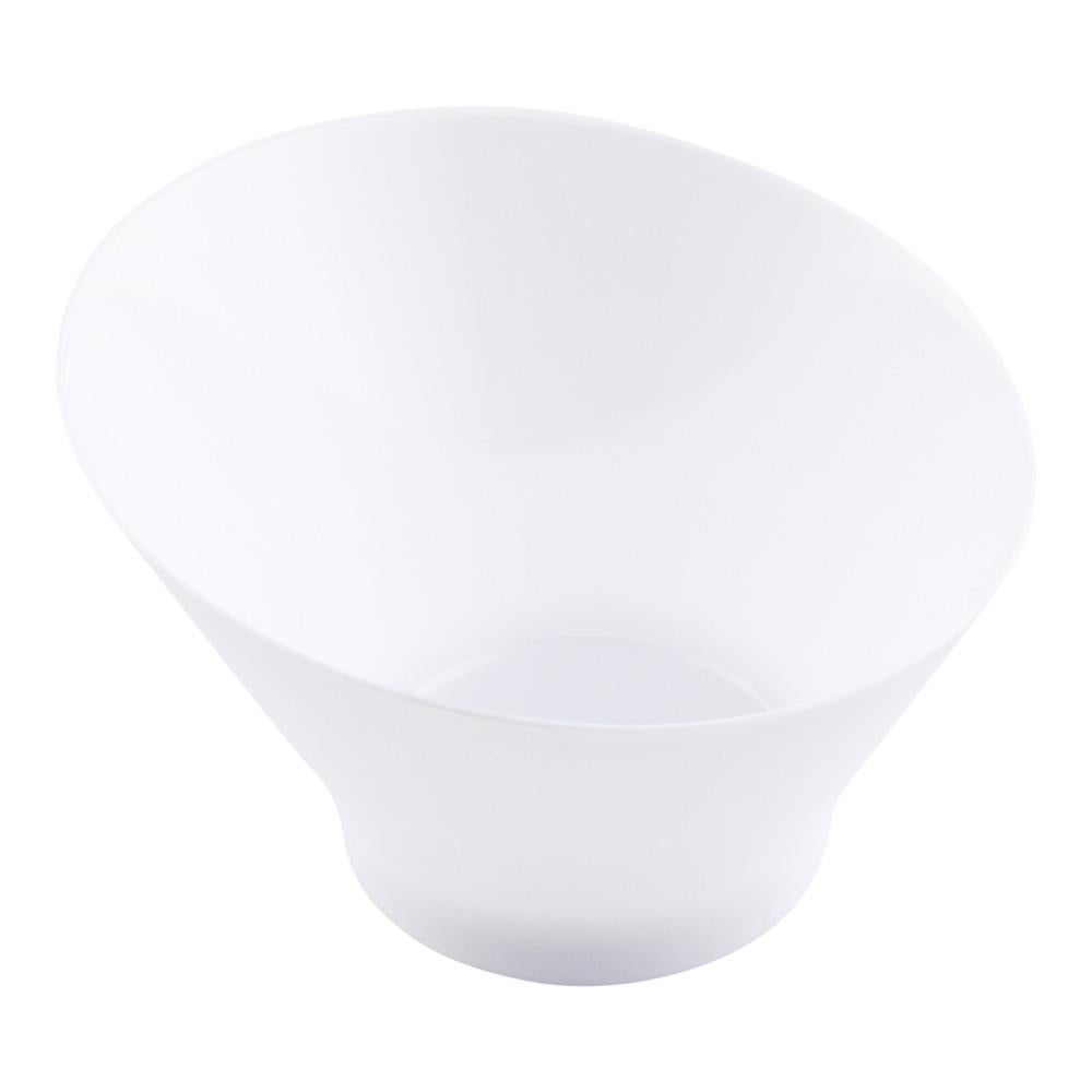 Bowls, 6.5 Ounce, Plastic, White, Round Incline,1 - 20 COUNT