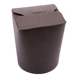 Containers, Noodle Take-Out, 16 Ounce, Paper, Black, Round,1 - 50 COUNT