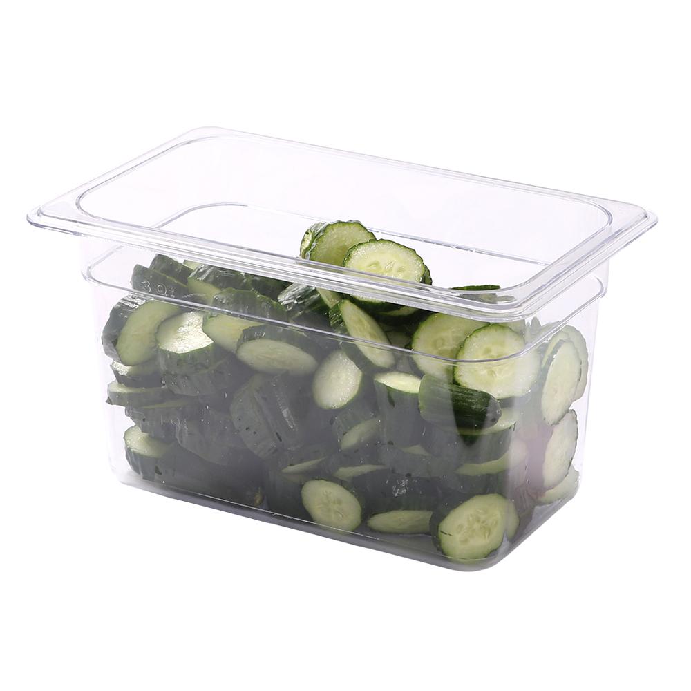 Pans, Food, Quarter-Size, Clear, Plastic, 6 Inch Deep,1 - 1 EACH