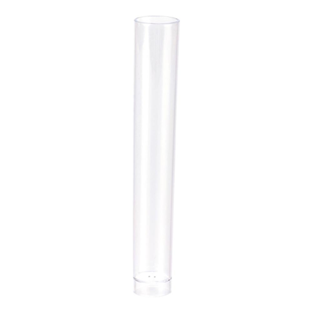 Glasses, 1 Ounce, Plastic, Clear, Delgado Test Tube,1 - 25 COUNT