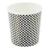 Cups, Coffee, 4 Ounce, Paper, Houndstooth, Spiral Wall, 2.50 x 2.50 x 2.25 Inch,25 - 1 EACH