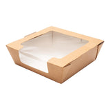 Box, Salad, Cafe Vision 40 Ounce, Paper, Kraft, Rectangular, 8.25 x 6.25 x 1.50 Inch,50 - 1 EACH