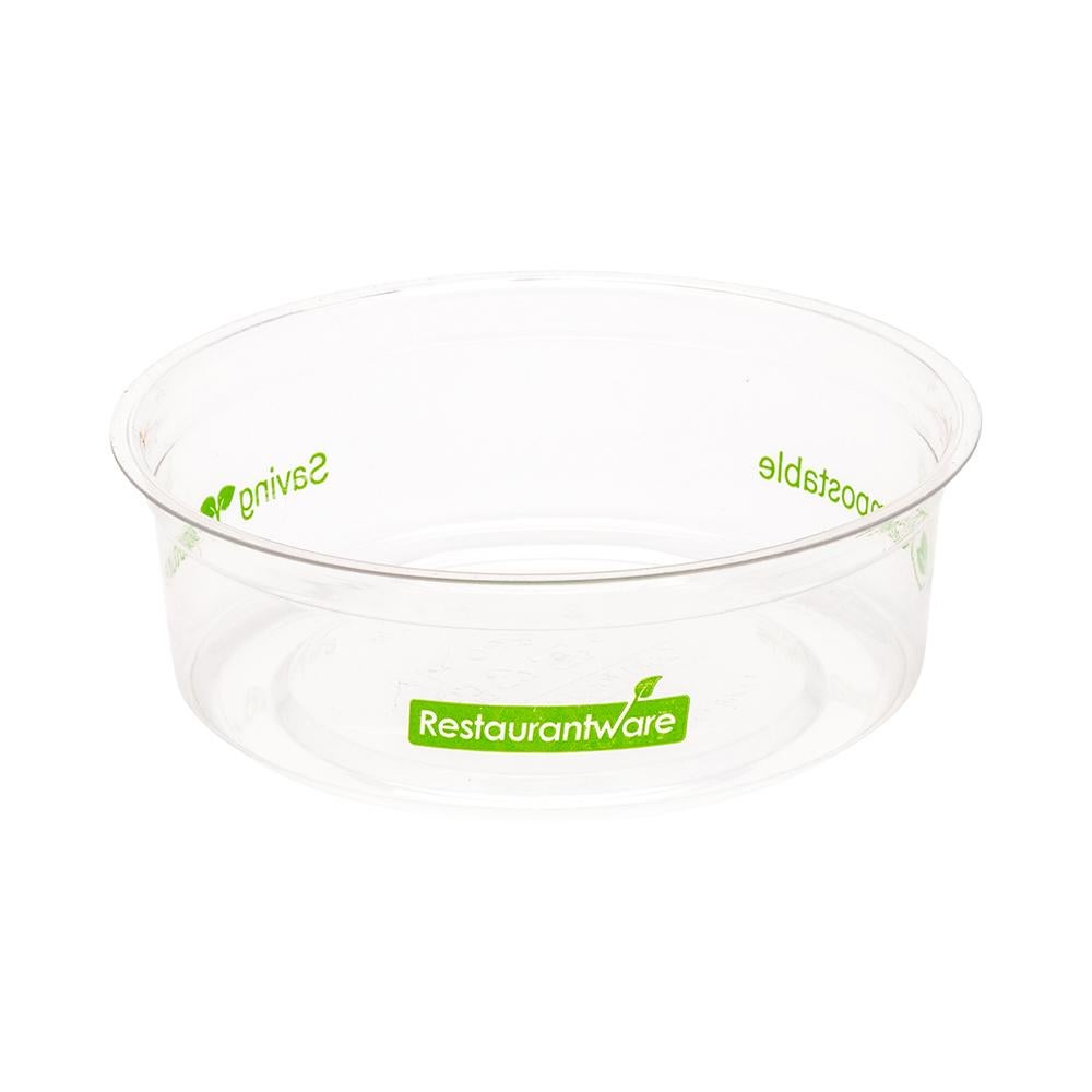 Containers, Deli, Basic Nature, Plastic, Clear, Compostable PLA, 4.75 x 1.75 Inch,1 - 50 COUNT