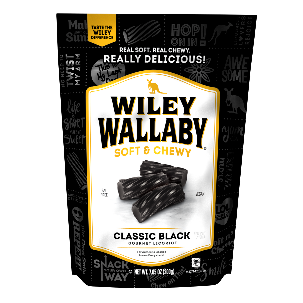 Candy Bites, Licorice, Black,12 - 7.05 OUNCE