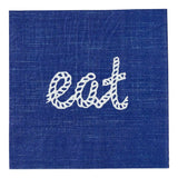 Napkins, Lunch, Navy with Print, 13 x 13 Inch,1 - 20 COUNT