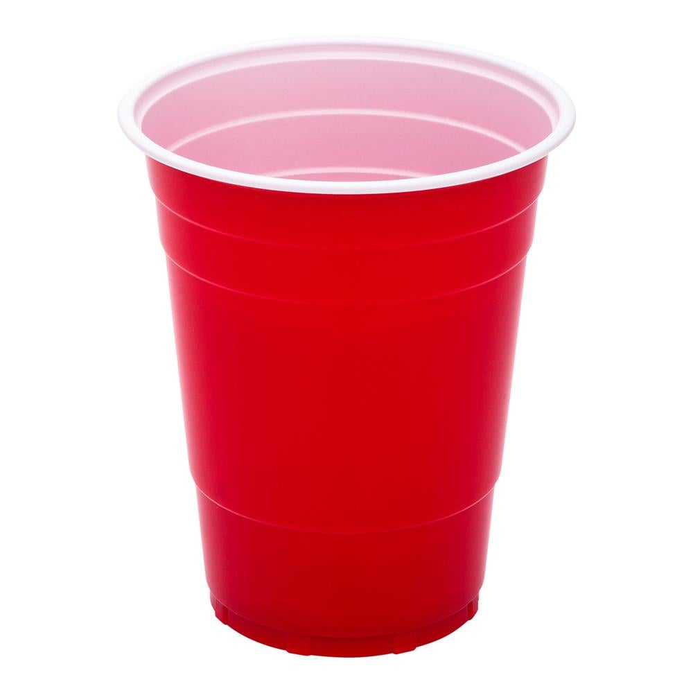 Cups, Party, RW Base 16 Ounce, Plastic, Red, 3.75 x 3.75 x 4.75 Inch,25 - 1 EACH
